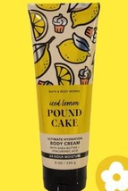 Iced Lemon Pound Cake 8oz Ultimate Hydration Body Cream Bath&amp;Body Works New - £11.75 GBP