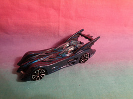 DC Comics Hot Wheels  Mattel Batman Batmobile Metallic Blue Toy Car  - £3.58 GBP