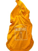 Mustard Pet Dog Costume Suit Yellow Size XL 42in Long 16in Shoulders Hal... - £8.16 GBP