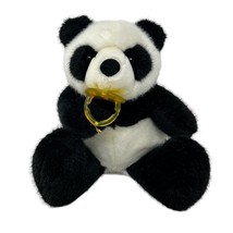 Vintage Plush Creations Inc Panda Plush With Pacifier Stuffed Animal Toy - £21.18 GBP
