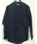 Mens NWOT Sentinel Navy Blue Long Sleeve Work Shirt Size S - $15.95