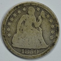 1850 Seated Liberty circulated silver dime G details - $22.00