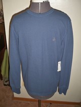 Men&#39;s Volcom Burnout Thermal Long Sleeve  Shirt  Den Slate Blue Stone New $35 - £18.32 GBP