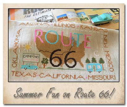 Route 66 cross stitch chart Little House Needleworks - $7.20