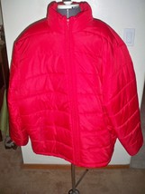 Men&#39;s Guys Old Navy Nwt Puffer Puffy Zip Up Winter Jacket Solid Red New $60 - £27.96 GBP