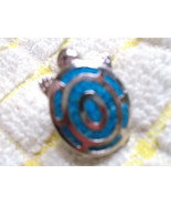 Turtle Pin southwestern Style Silver and Turquoise-signed Trifari - $35.00