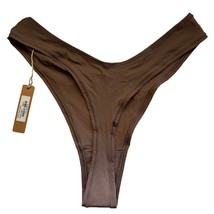 SKIMS Kim Kardashian Dipped Thong Panty Umber Brown PN-DTH-2027 Women&#39;s ... - $14.74 CAD
