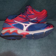 Mizuno Women&#39;s Wave Inspire 13 2A Running Shoes Blue Pink White Size 6.5 used - £25.69 GBP