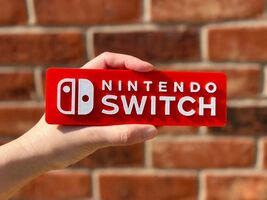 Nintendo Switch Sign 3D Printed Logo Game Room Decor Collectible Shelf D... - $11.75