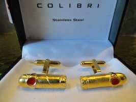 Colbri cigar cuff links new in the box - £67.26 GBP