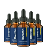 (5-Pack) Breathe Drops for Lung Cleanse &amp; Detox, Respiratory Support Drops - $81.08 CAD