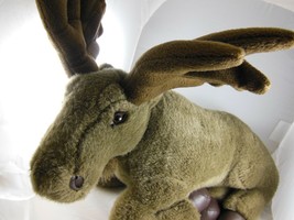 Moose Plush by Fiesta toys 18 inch Lying Down Nice Realistic Quality - $23.75