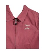 Christ Is Lord LL Bean Jacket CANVAS Size Medium CORAL Pink Matthew 28:20 - $64.34