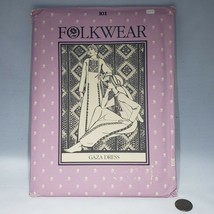 Folkwear #101 Gaza Dress Sewing Pattern Ankle Length 1982 Sizes 6-18 - £13.51 GBP