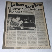 Duran Duran John Taylor BOP Magazine Photo Article Vintage 1985 - $18.99