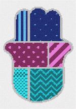 Pepita Needlepoint kit: Hamsa Patterns 1, 7&quot; x 10&quot; - $50.00+