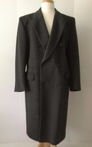 GIVENCHY Monsieur Men&#39;s 100% Virgin Wool Gray Long Coat (Size 52 R IT/42 R US) - £320.47 GBP