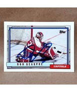 1992-93 Topps #195 Don Beaupre SIGNED Autograph Washington Capitals Card - $4.03 CAD