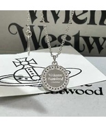 New Vivienne Westwood Coin and Diamond Small Saturn Minimalist Necklace - $52.00