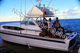 1972 Boys Aboard Chris Craft Roamer Fishing Boat Jamaica Ektachrome 35mm Slide - £3.10 GBP