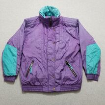 VINTAGE Ski Jacket Womens Medium Purple Full Zip Pockets Outdoor - $324.43 MXN