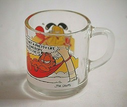 Garfield &amp; Friends Animation Art Character Coffee Mug Glass Cup 1978 McD... - $9.89