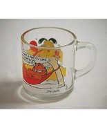 Garfield &amp; Friends Animation Art Character Coffee Mug Glass Cup 1978 McD... - £7.72 GBP