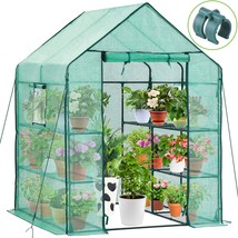 Greenhouse for Outdoors with Screen Windows, Ohuhu Walk in Plant Greenho... - £107.76 GBP