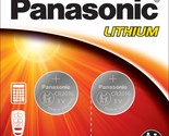 One (1) Twin Pack (2 Batteries) Panasonic Cr2016 Lithium Coin Cell Batte... - £3.80 GBP