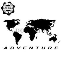 World Map Globe Car Stickers Motorcycle Trunk Decal Dirt Bike Mountain Bike Adve - £40.28 GBP