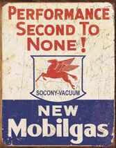 Mobil Exxon Retro Vintage Gas Gasoline Oil Tin Sign 8x12 inches Station Qq - $34.91 CAD