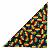 Top Performance Love is Love Dog Grooming Bandana, 22&quot; x 22&quot; - £7.50 GBP