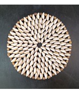 Vintage  Cowrie Seashell Shell Trivet - Coaster - Hot Pad, Mint Cond, 6 ... - $12.00