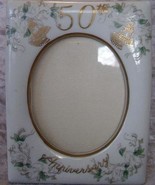 50 th Anniversary Lefton china picture frame  - $8.99