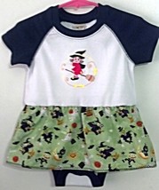 Infant Embroidered Bodysuit Skirt Halloween 18 months + Barrettes - £17.14 GBP