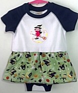 Infant Embroidered Bodysuit Skirt Halloween 18 months + Barrettes - $30.12 CAD