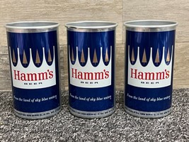 HAMM`S Aluminum Beer Can Cup Tumblers St. Paul MN - Set of 3 - £35.62 GBP