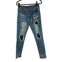 Amiri Mens Jeans Dark Wash Distressed Ripped Skinny Stretch 32 - £455.90 GBP