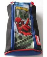 2 Pencil Cases Transformers Spiderman Pouch School Licensed Hasbro Marvel Zipper - £7.93 GBP