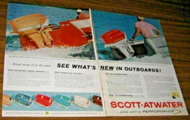 1957 Print Ad Scott-Atwater Royal Scott 40 HP &amp; 7 1/2 HP Outboard Motors - £12.31 GBP