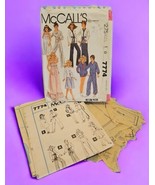 McCalls 7774 Pattern Vtg 1981 11.5-12&quot; &amp; 18-19&quot; Fashion Doll Dolls Parti... - $22.21