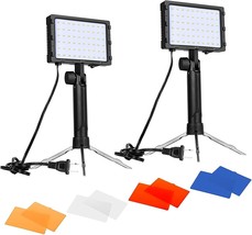 Emart 60 Led Continuous Portable Photography Lighting Kit For Table, 2 Packs. - £35.58 GBP