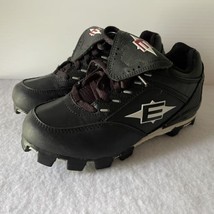 Easton Youth Boys 1 1/2 Black Baseball Soccer Cleats Shoes SC-888 - £11.70 GBP