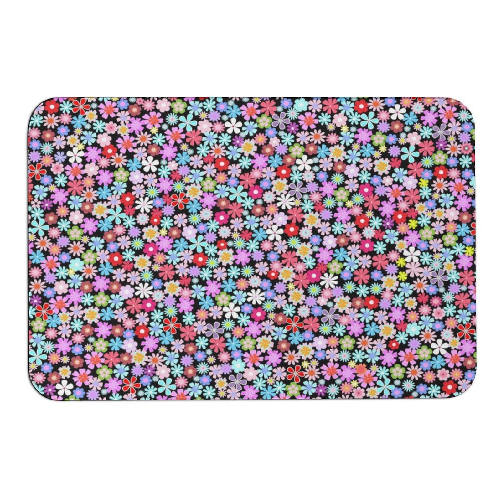 Mondxflaur Daisy Non Slip Bathroom Mat for Shower Quick Dry Diatom Mud Rugs - $18.99