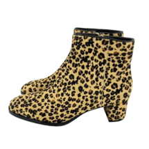 Via Spiga Cheetah Ankle Booties Calf Hair Leather Animal Print SZ 7.5 New SH30 - £81.17 GBP