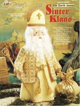 16&quot; Old World Santa Sinter Klaas Netherlands Plastic Canvas Pattern  - $13.99