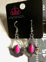 Paparazzi Earrings (New)Savanna Cruise Pink #37 - £6.83 GBP