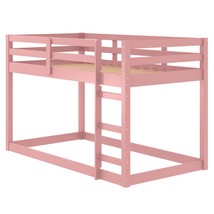 Gaston II Twin Loft Bed, Pink Finish - $332.00
