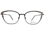 Cinzia Eyeglasses Frames CIN-5107 C3 Matte Black Shiny Gold Cat Eye 51-1... - $65.29