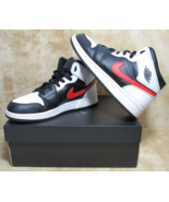 Youth Air Jordan 1 MD (GS) 554725 075 Sz 7 Blk/Red/White in Box - £99.16 GBP